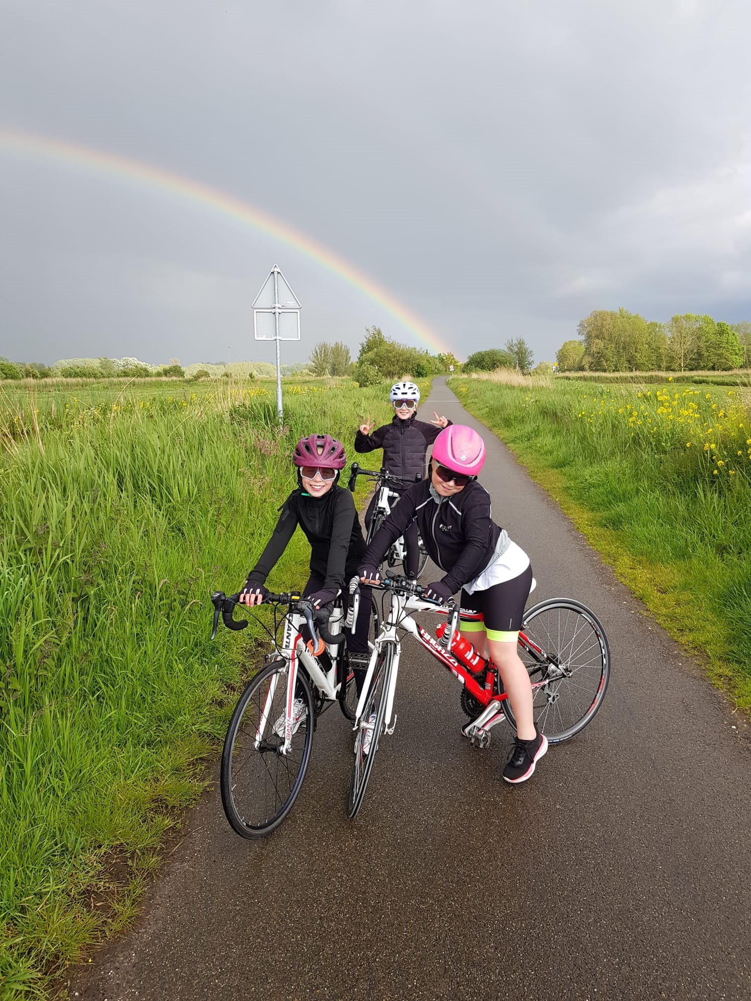 jeugd fietst